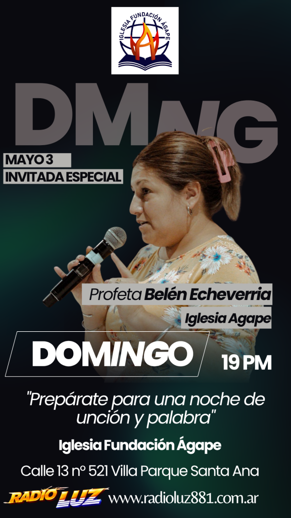 "Prepárate para una noche de unción y palabra"